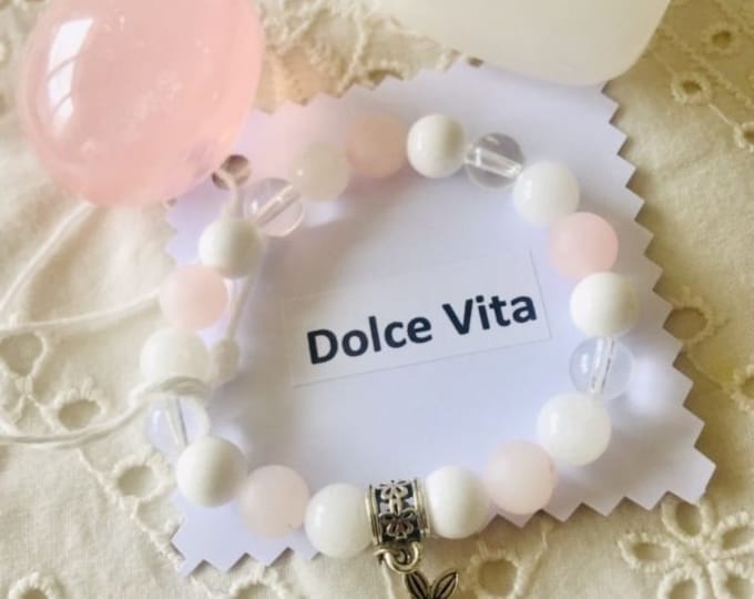 Dolce Vita: Letting go bracelet natural stones beads 8mm