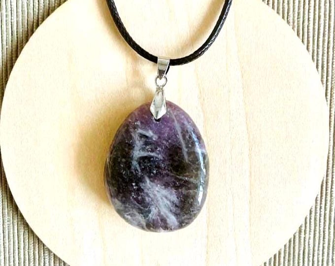 Lepidolite pendant