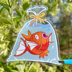 Magikarp Festival Fish in a Bag Vinyl Sticker