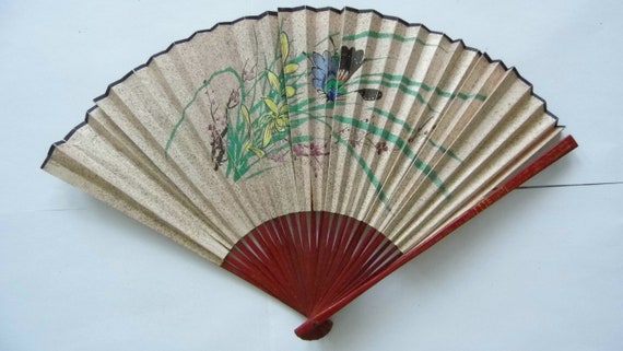 Japanese fan. Early 20th. Double-sided decoration… - image 2