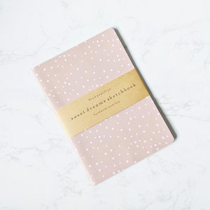 Cosy Blanket Sketchbook | Sweet Dreams Collection | - Blush Pink Sketchbook - Spotty Sketchbook - Dotty Sketchbook - Cute Sketchbook - Bujo