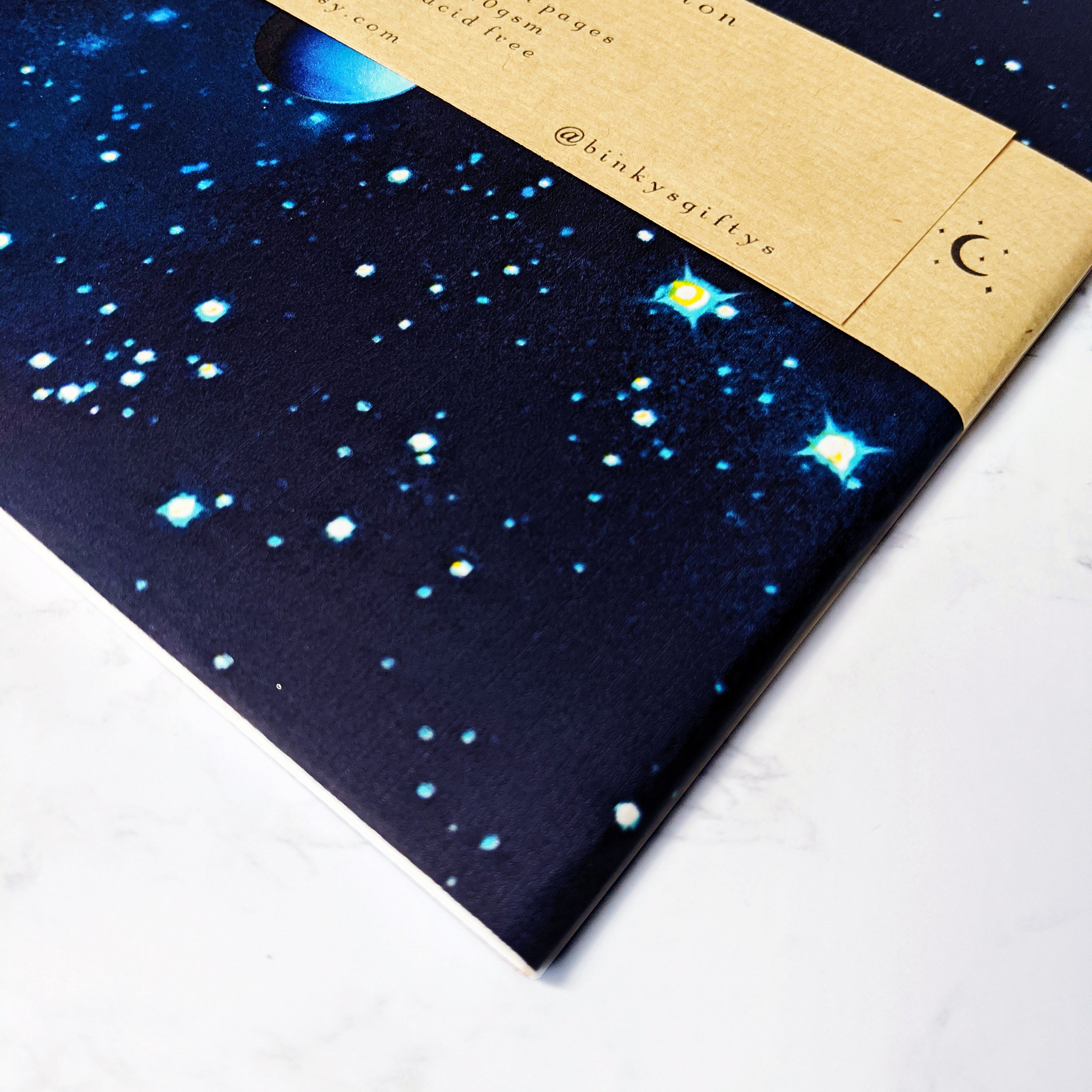 Moon Sketchbook Galaxy Collection Galaxy Stationary Etsy