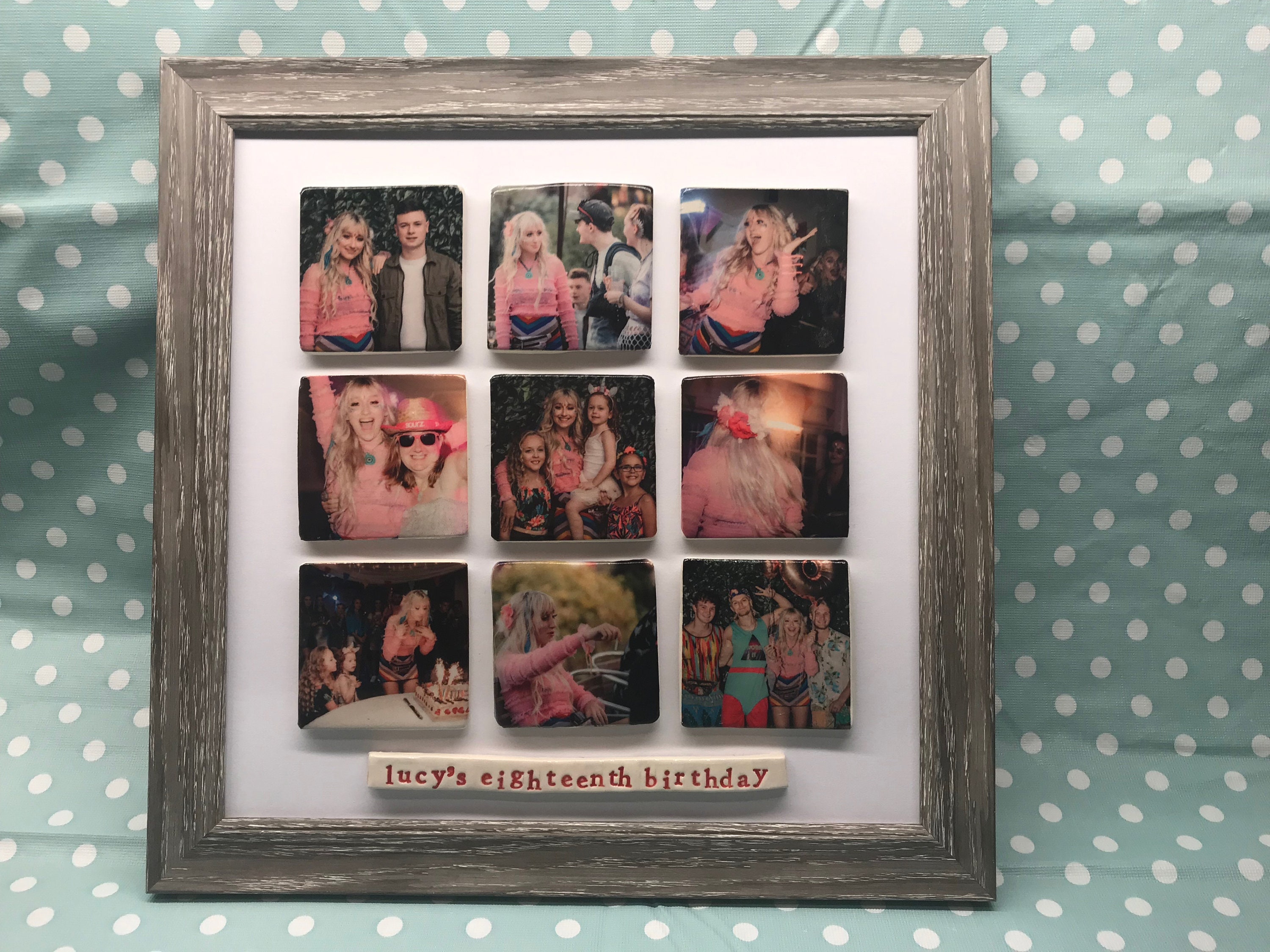 Ceramic photo tile frames Etsy