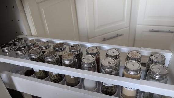 drawer insert ikea seasoning jars