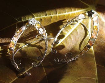 Wire Wrapped Pixie Ear Cuffs Flirty Floral