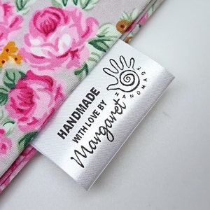 Bespoke Personalised Sew In Clothing Garment Craft Business Handmade 40mm Loop Label Washcare