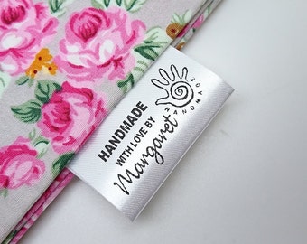Bespoke Personalised Sew In Clothing Garment Craft Business Handmade 40mm Loop Label Washcare