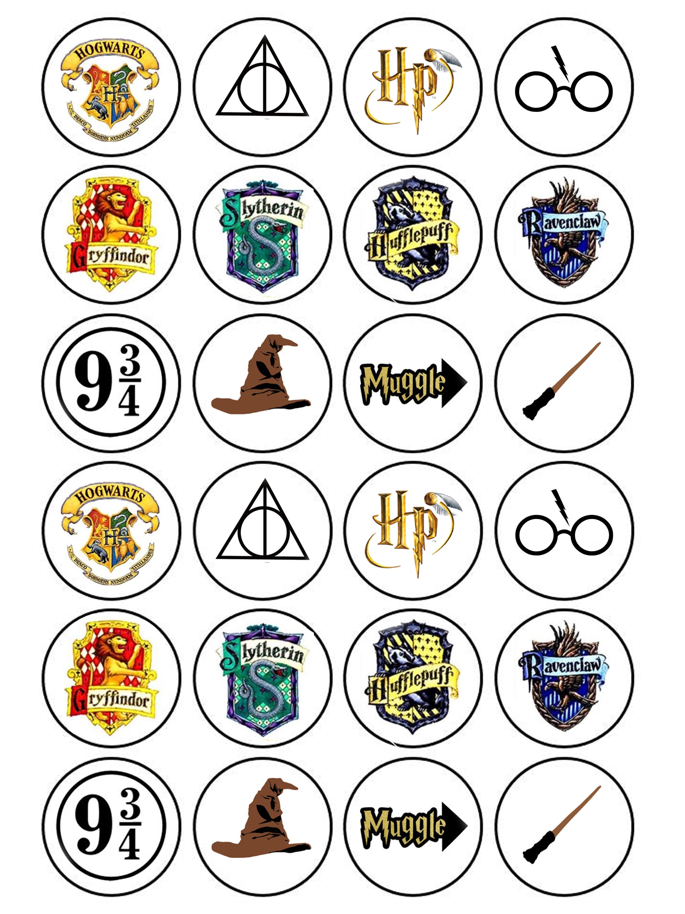 Harry Potter HR Edible Image Cake Topper Personalized Birthday Sheet  Decoration Custom Party Frosting Transfer Fondant