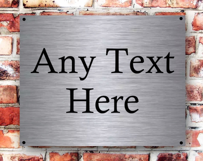 Personalised sign wall sign plaque weather proof pre drilled parking sign driveway gate office bar funny novelty A5 Size