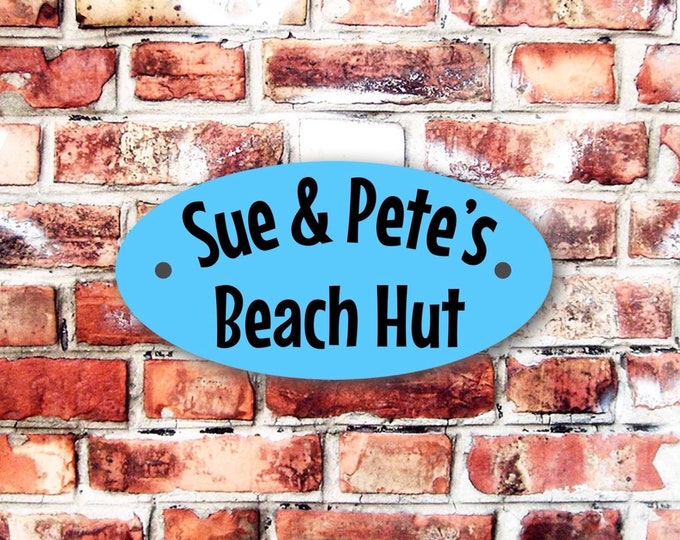Custom oval plaques x 5 with personalised names and colours