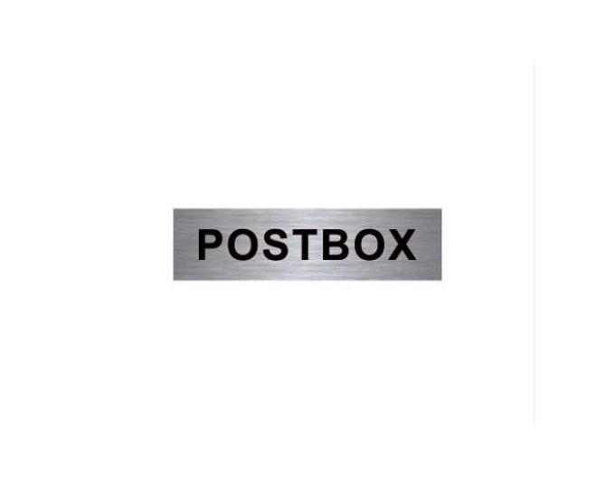Post box aluminium strong double sided sticky pads easy to fit office school hotel meter box