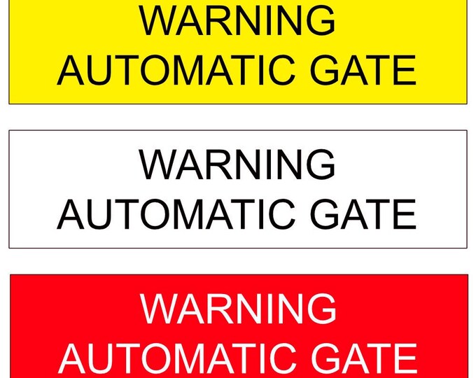 Warning automatic gate aluminium strong double sided sticky pads easy to fit gate wall door hotel farm stables dog horse kennel