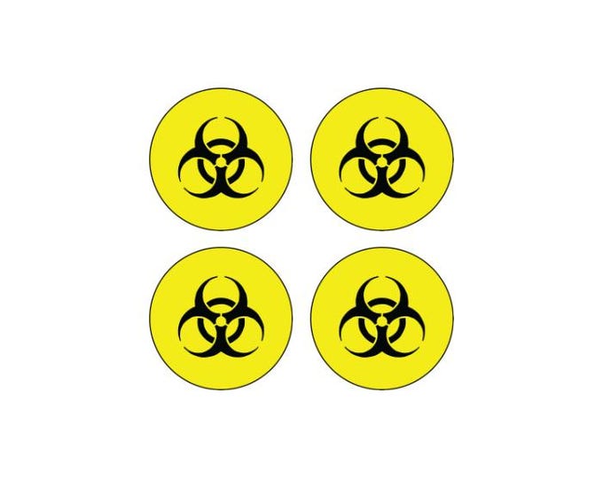 Toxic biohazard chemical waste health risk death danger vinyl sticker decal