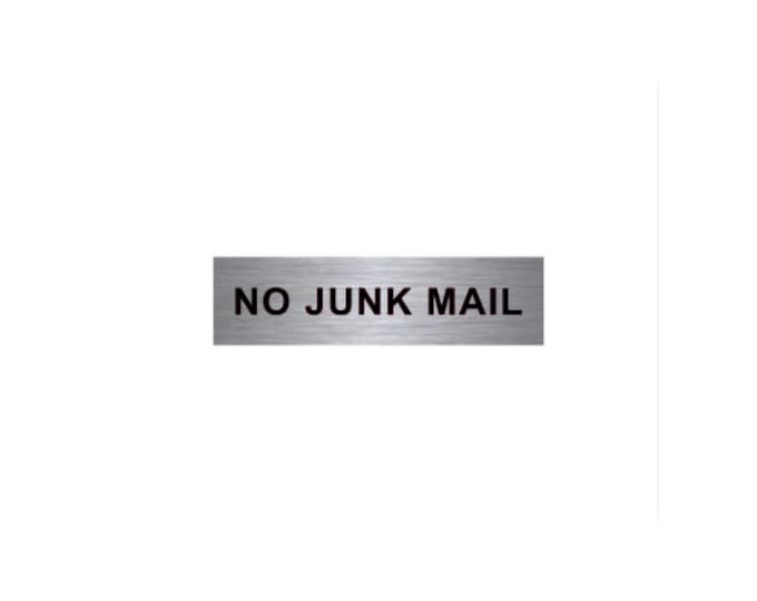 No junk mail aluminium strong double sided sticky pads easy to fit office school hotel meter box