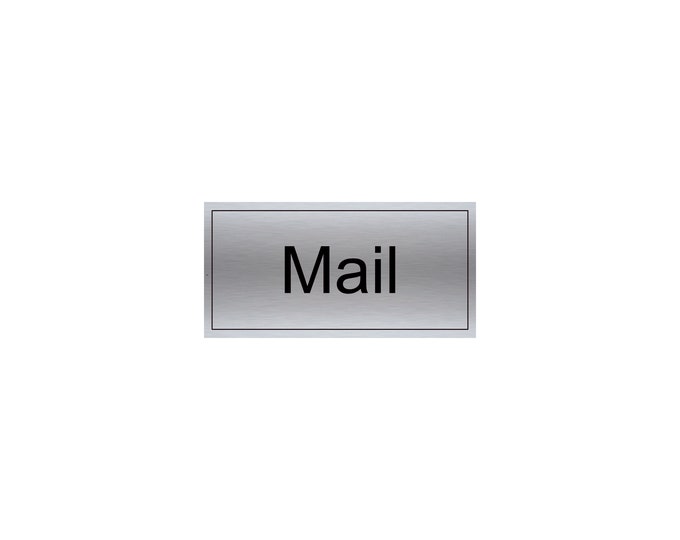 Mail wall sign plaque weather proof postal royal mail evri parcel