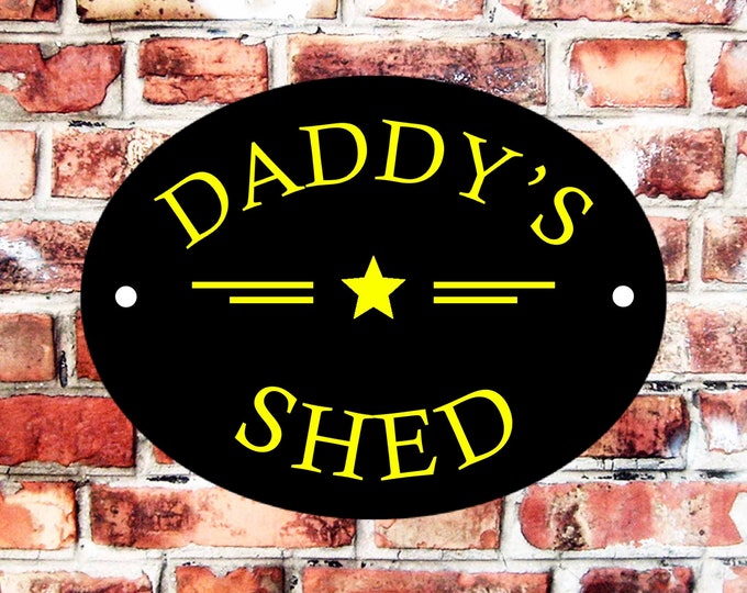 Daddy's shed weather proof pre drilled high gloss xmas gift workshop