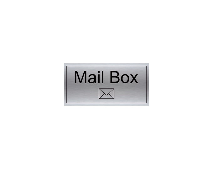 Mail box wall sign plaque weather proof postal royal mail evri parcel