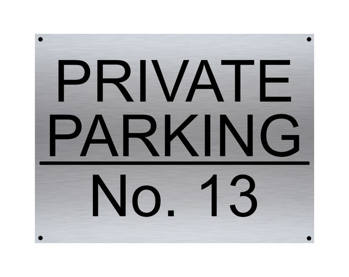 Personalised parking sign guest parking sign wall sign plaque weather proof pre drilled parking sign driveway gate school workplace