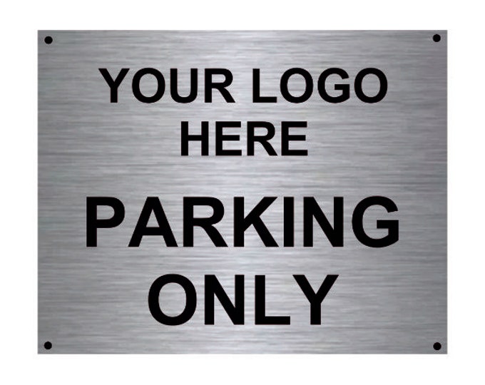 Parking sign personalised wall sign plaque weather proof pre drilled parking sign driveway gate school workplace