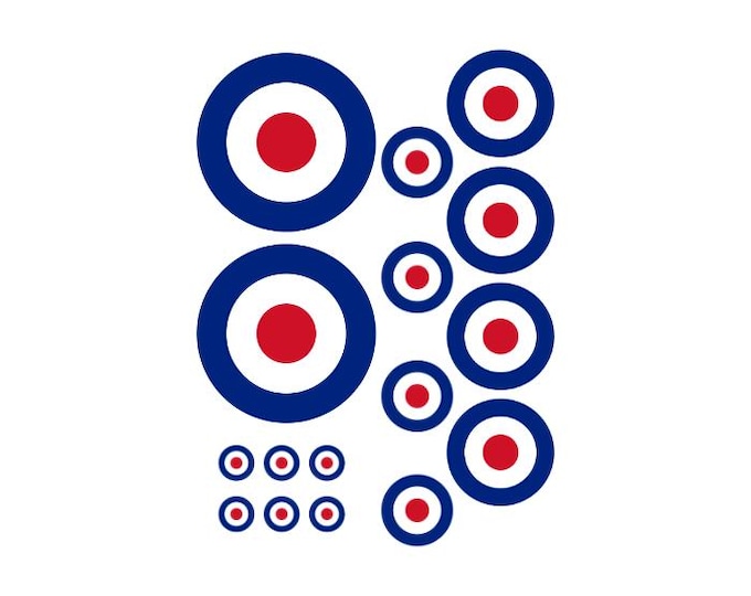 RAF royal air force aircraft vinyl sticker decal MOD roundel rc laptop