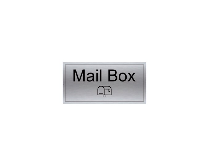 Mail box wall sign plaque weather proof postal royal mail evri parcel