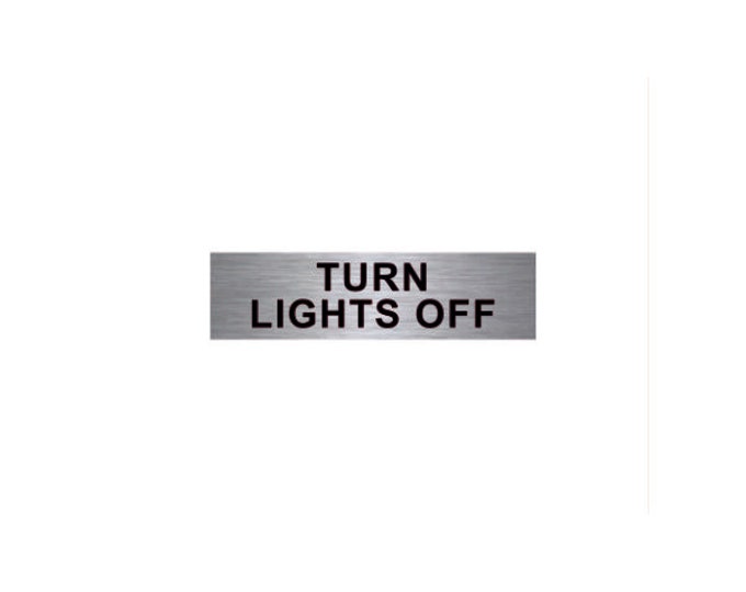 Turn lights off aluminium strong double sided sticky pads easy to fit office school hotel meter box
