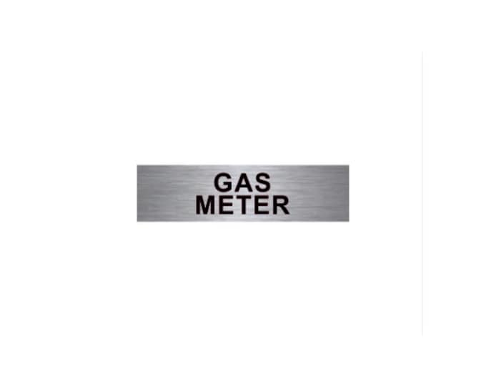 Gas meter aluminium strong double sided sticky pads easy to fit office school hotel meter box