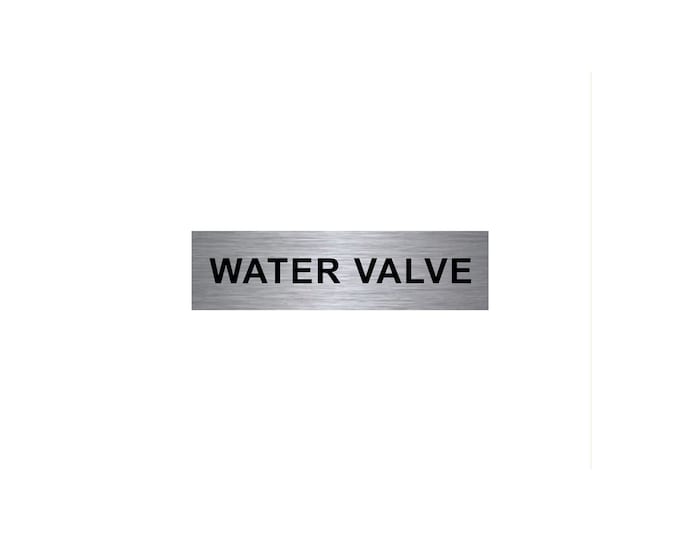 Water valve aluminium strong double sided sticky pads easy to fit office school hotel meter box