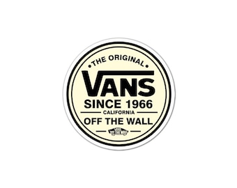 Vans off the wall vinyl stickers x 1 decal window laptop weather proof bmx skate board surf