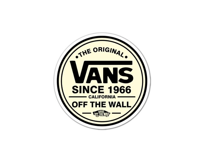 Vans off the wall vinyl stickers x 1 decal window laptop weather proof bmx skate board surf