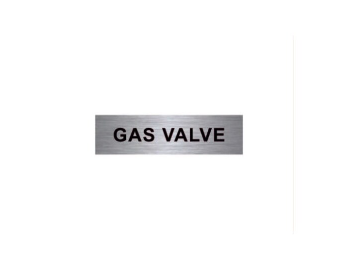 Gas valve aluminium strong double sided sticky pads easy to fit office school hotel meter box