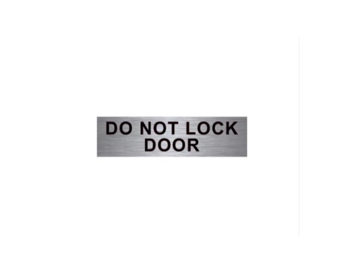 Do not lock door aluminium strong double sided sticky pads easy to fit office school hotel