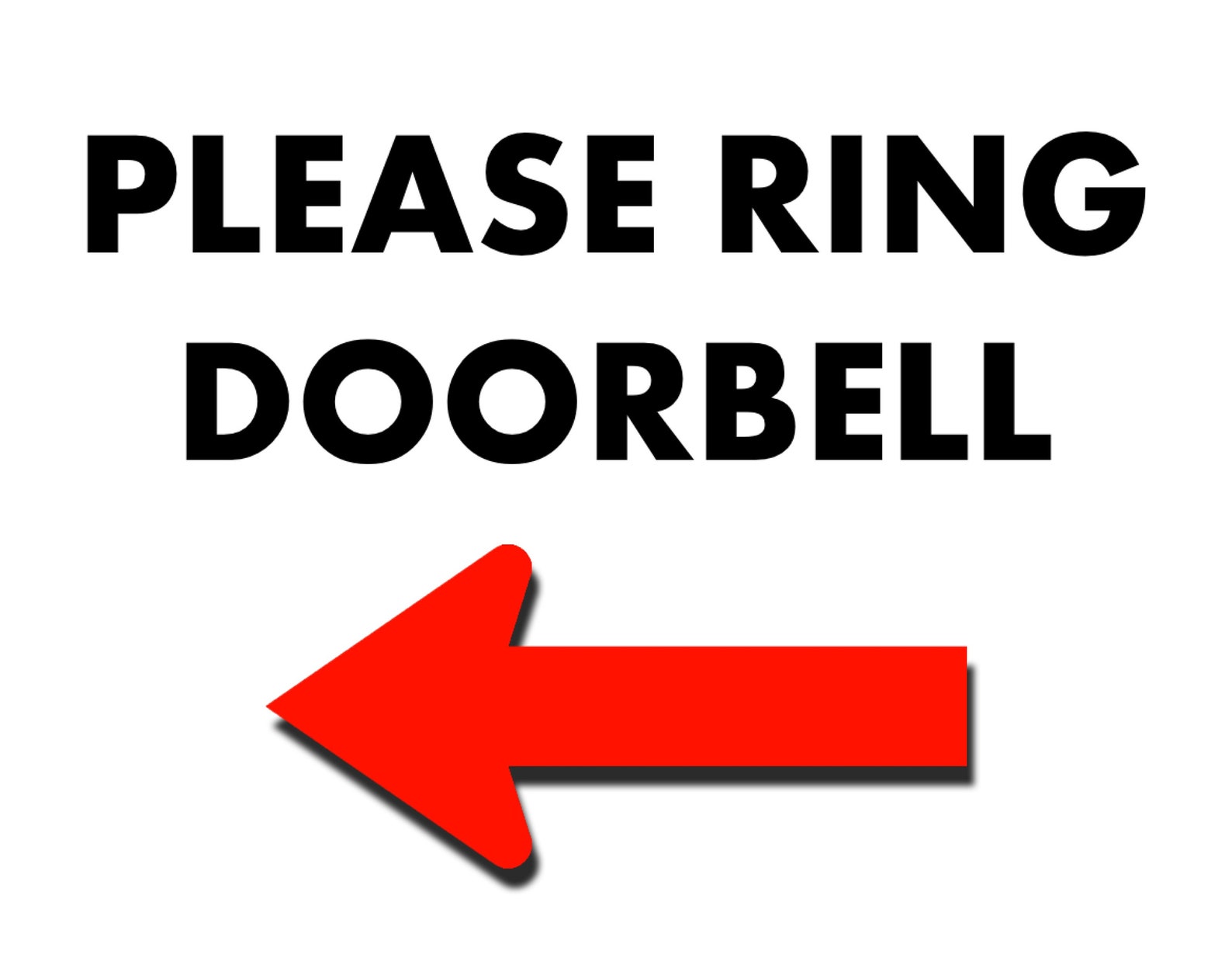 Please Ring the Doorbell Wall Sign Plaque Weather Proof High Etsy UK