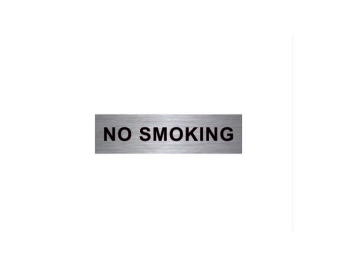 No smoking aluminium strong double sided sticky pads easy to fit office school hotel no vaping pub bar