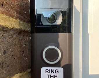 Ring the bell sticker ring doorbell decal weather proof canvassers sales