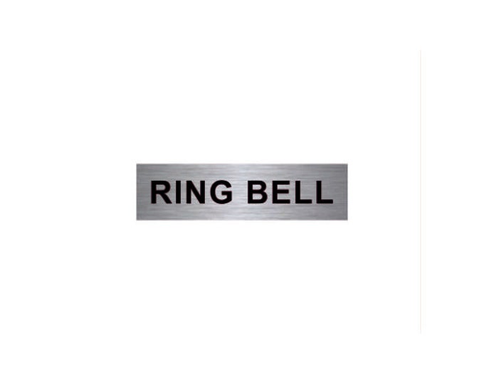 Ring bell aluminium strong double sided sticky pads easy to fit office school hotel meter box door bell counter desk