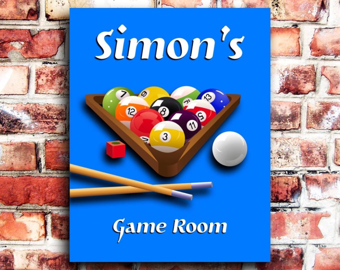 Personalised games room sign weather proof pre drilled high gloss father's day gift xmas darts bully gift for him