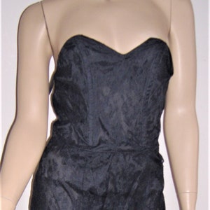 1980S  RETRO BLACK LACE  dress size 10