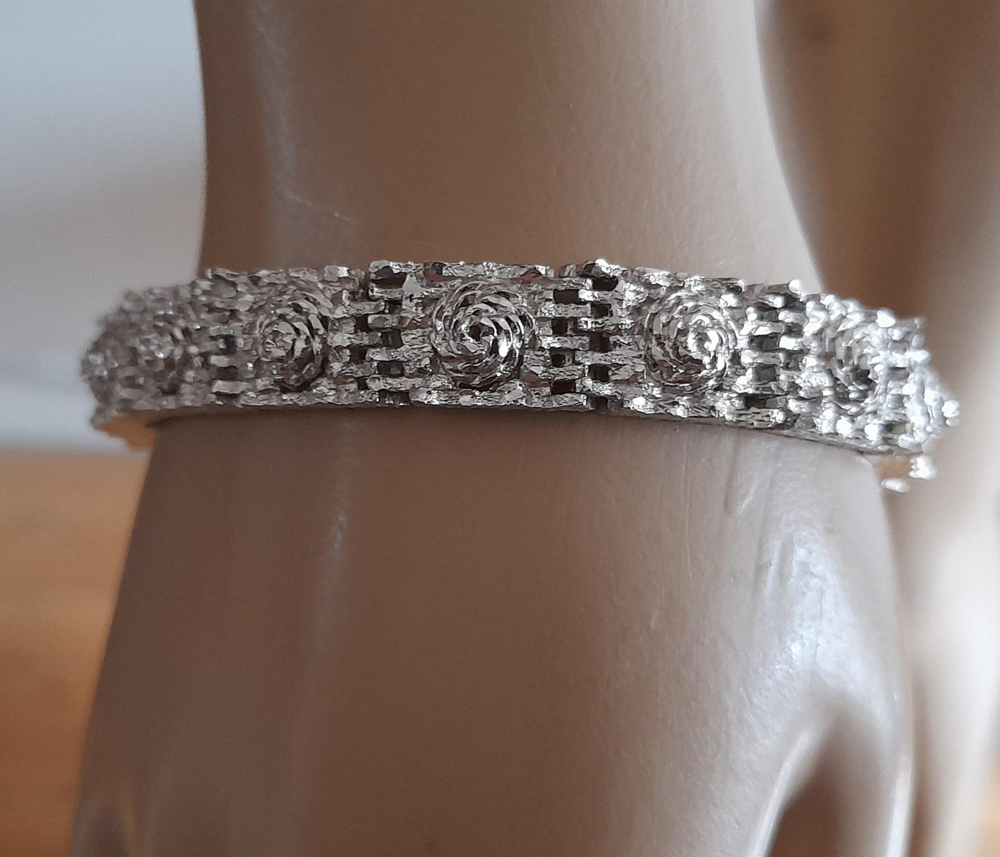1950S /60S SILVER 915 BRACELET Five Star Symbol Stamp - Etsy