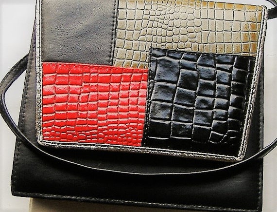 1980S RETRO PVC PATCHWORK bag