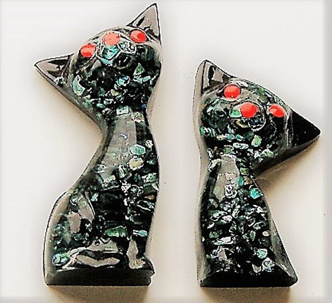 VINTAGE CATS PERSPEX Paua Shell - Etsy UK