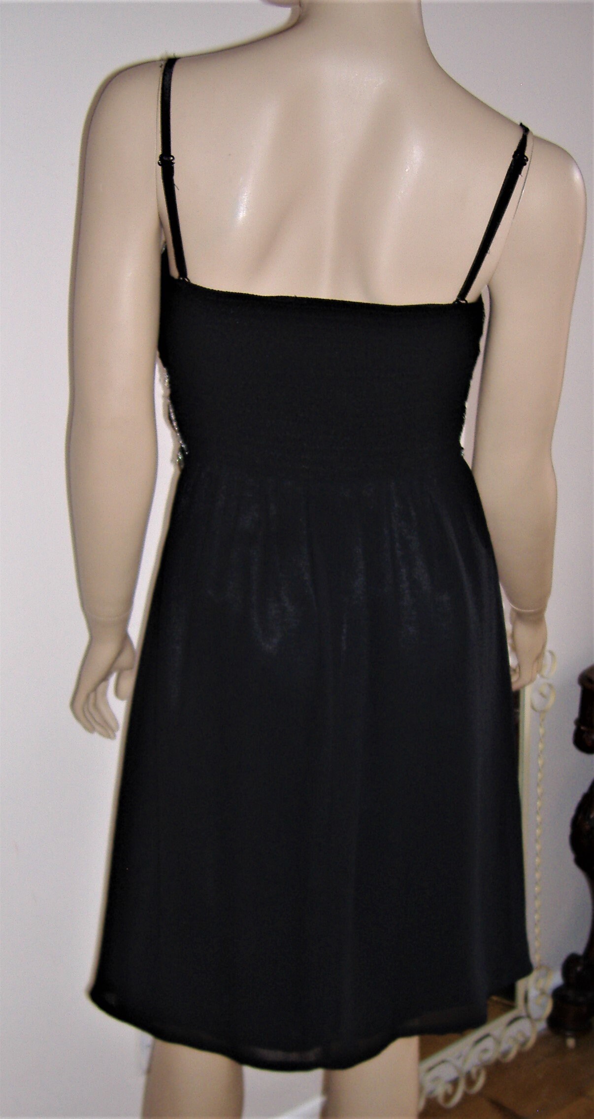 ART Deco STYLE Great Gatsby GOLD Sequinned and Black Dress Small 8 to 10 Uk  - Etsy