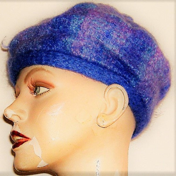 1970S MOHAIR AND WOOL hat pastel colours