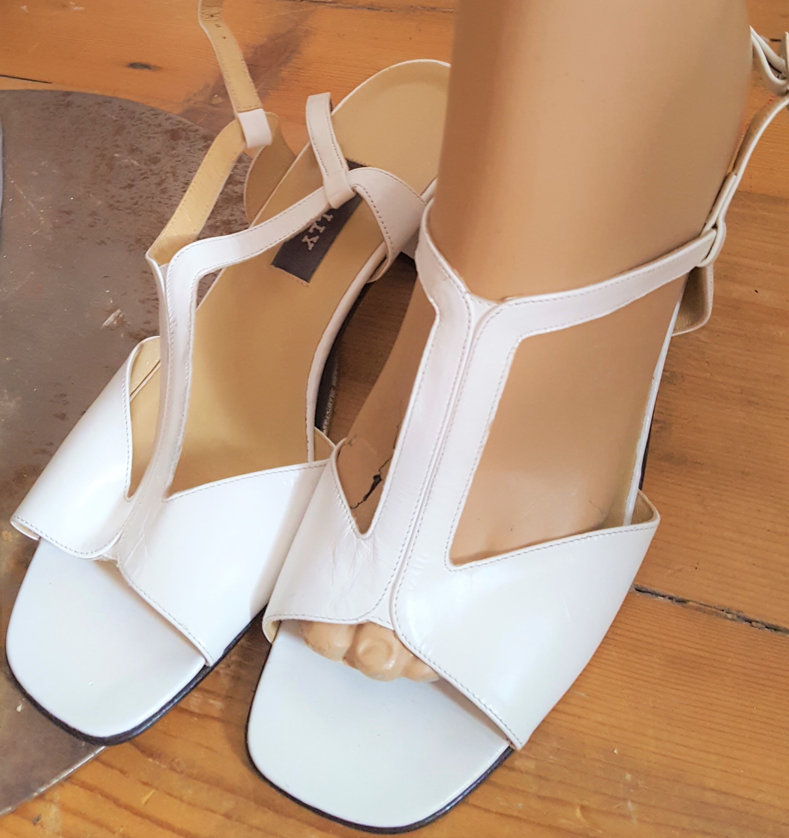 Buy 1970S STYLE WHITE Sandals by BALLY Uk 7 1/2 Eu 40 1/2 Online in India -  Etsy