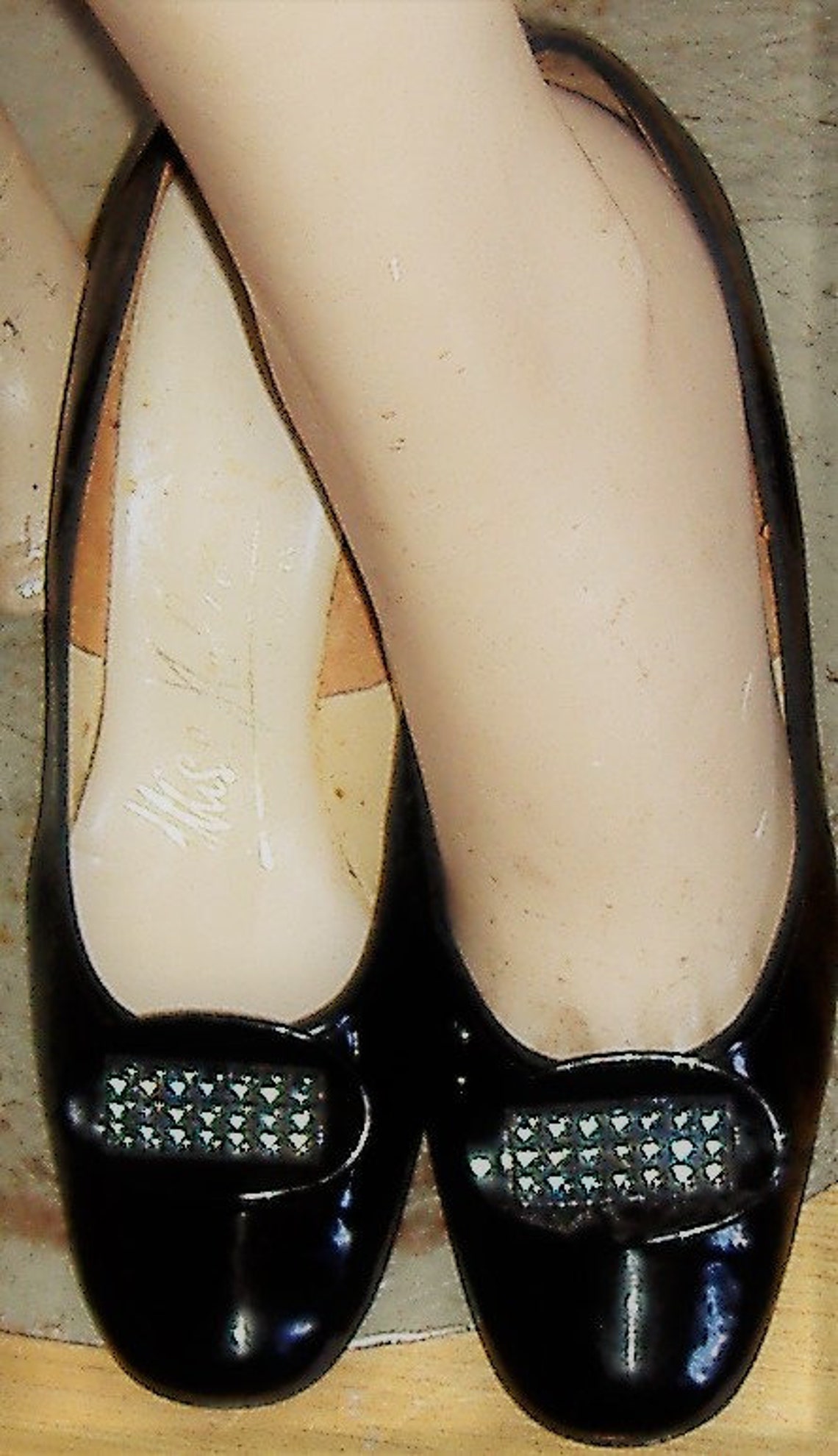 1970S MISS HOLMES SHOES Uk 7 patent leather Etsy