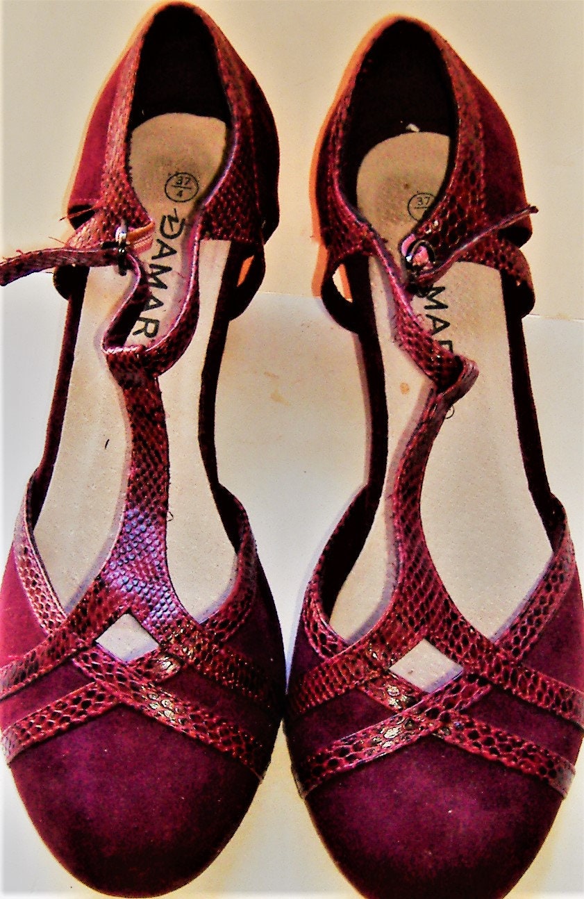 ART DECO Style Damart Shoes Uk 4 - Etsy