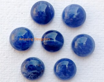 AAA+ Sodalite Round Cabochon Calibrated Gemstone