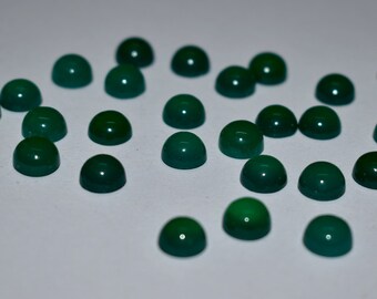4mm 5mm size Green onyx round shape Cabochons gemstones 2mm Green onyx loose cabochons gemstones. 3mm 2.5mm