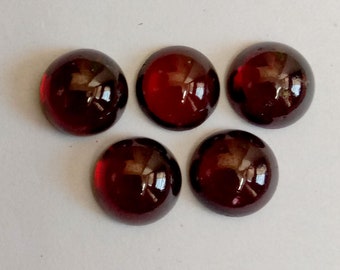 3mm4mm5mm6mm Natural Red Garnet square shape flat back cabochon for jewelry
