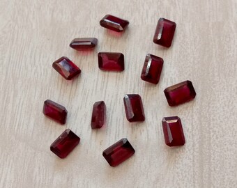 Natural Garnet Mozambique 4x6mm to 8x10mm Octagon Cabochon Loose Gemstone 6x8mm 7x9mm 8x10mm